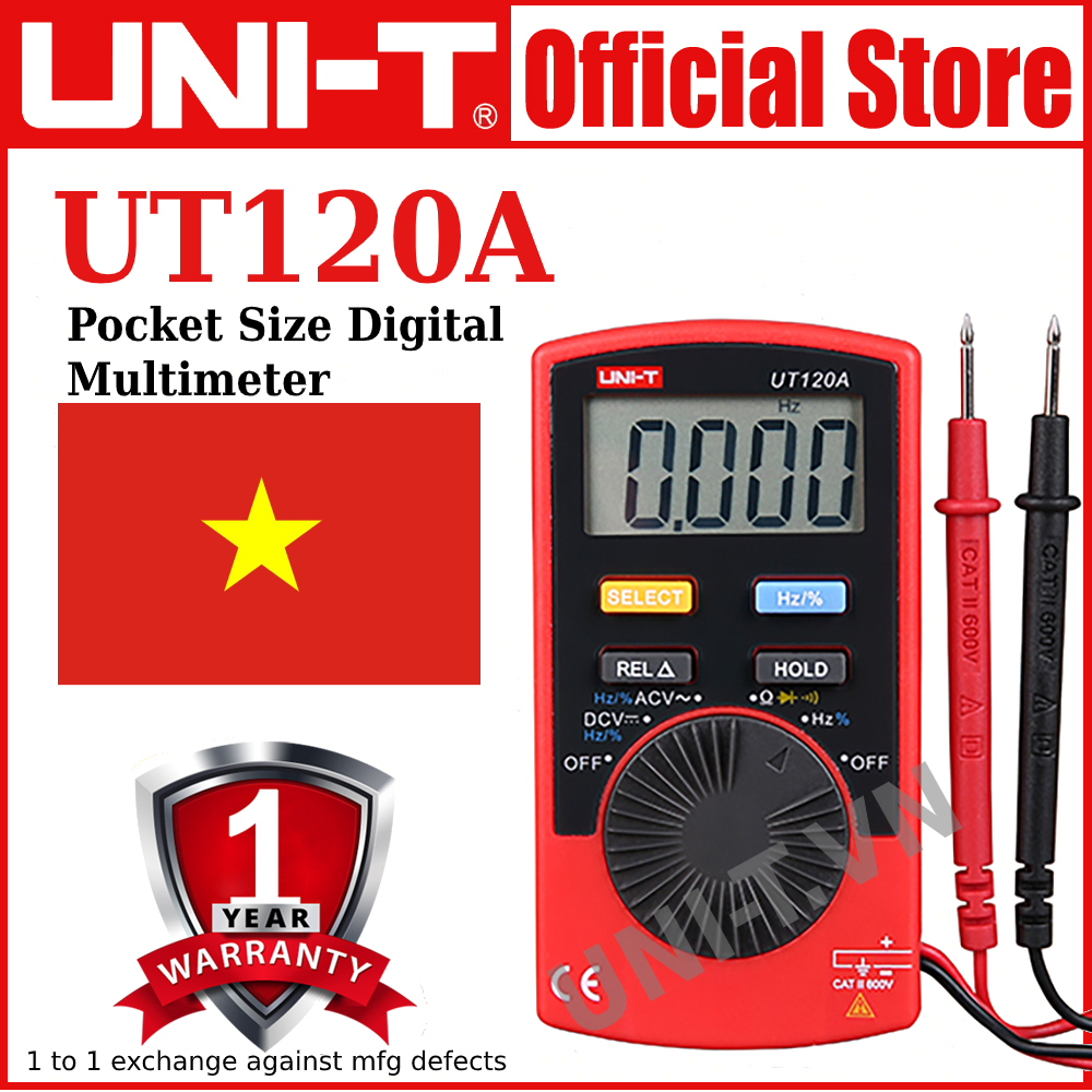 Uni-t ut120a/ut120b/ut120c pocket size digital multimeter