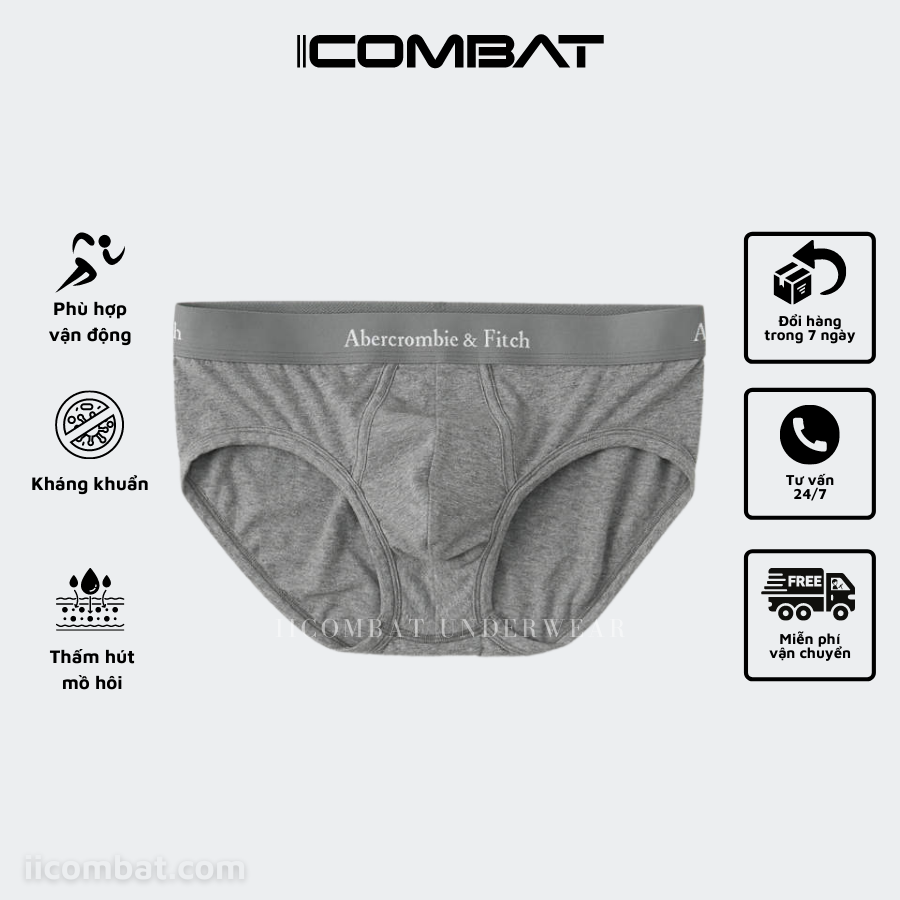 Quần lót tam giác Abercrombie & Fitch cao cấp sịp nam cotton rất thích hợp chơi thể thao và tập gym