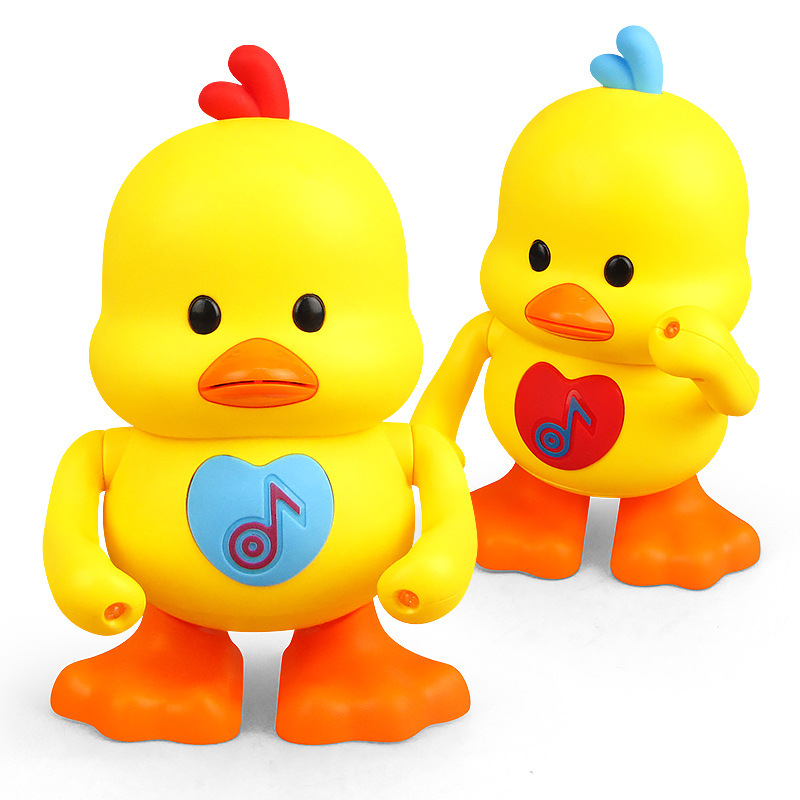  Đồ chơi con vịt nhảy múa điện dễ thương cho bé vịt nhảy múa với những động tác dễ thương hiệu ứng ánh sáng-đồ chơi giáo dục sớm cho bé 