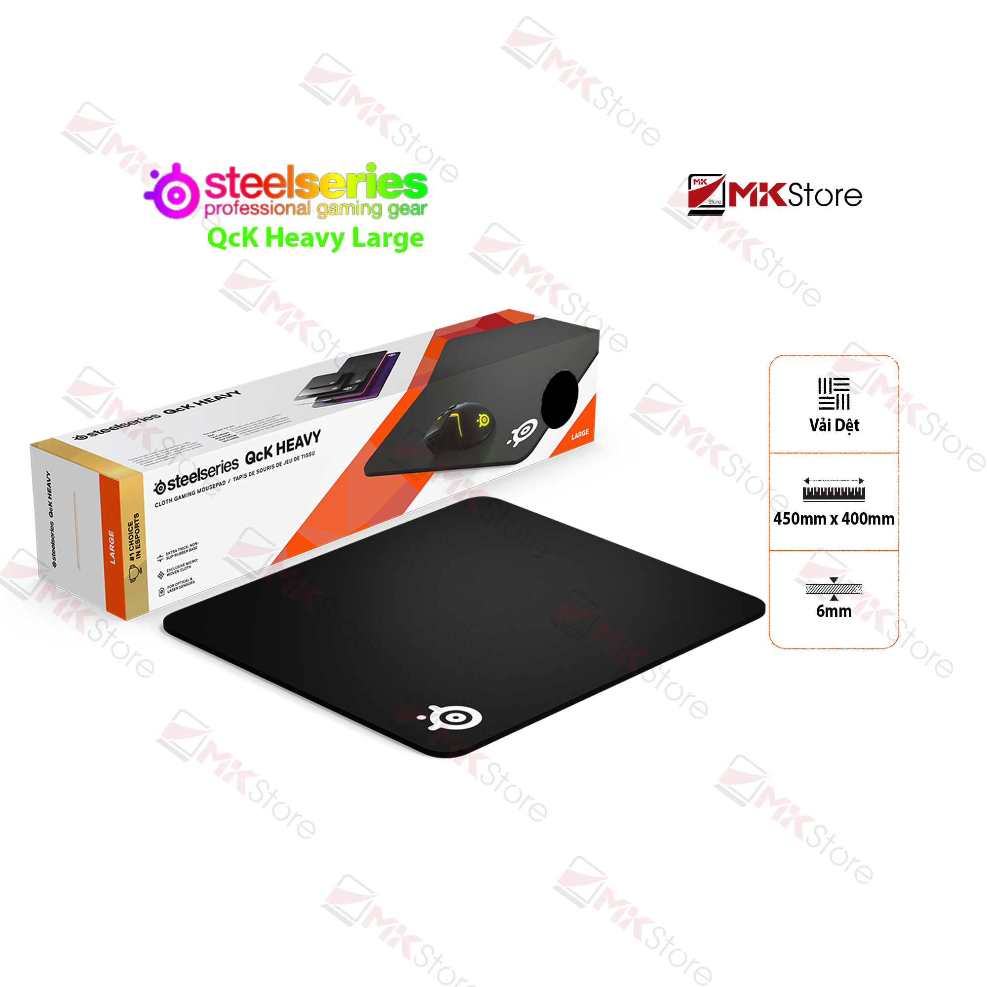 Miếng lót chuột STEELSERIES QCK Heavy Medium / Large / XXL MKStore