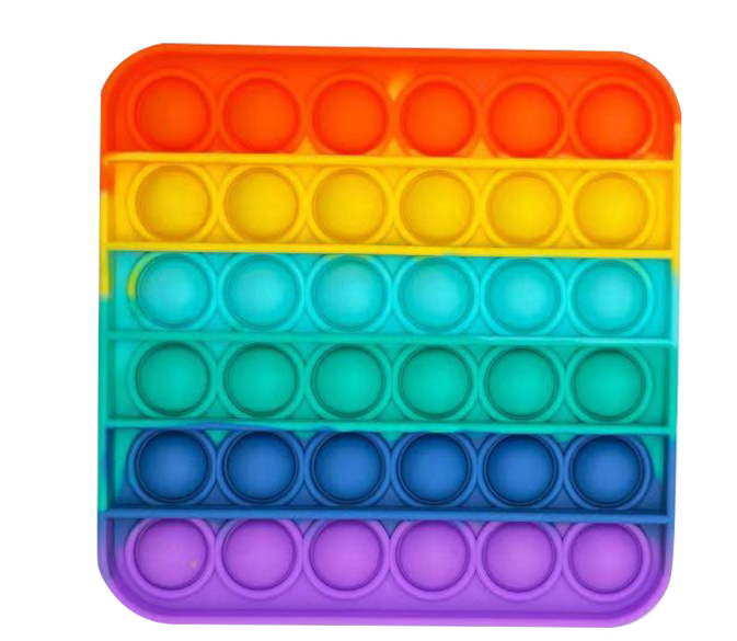 Đồ Chơi Bóp Nhấn Bong Bóng Xả Stress Hình Cây Vuông Cầu Vồng Giảm Căng Thẳng Pop It Fidget Toy Silicone an toàn - Rùa Rubik