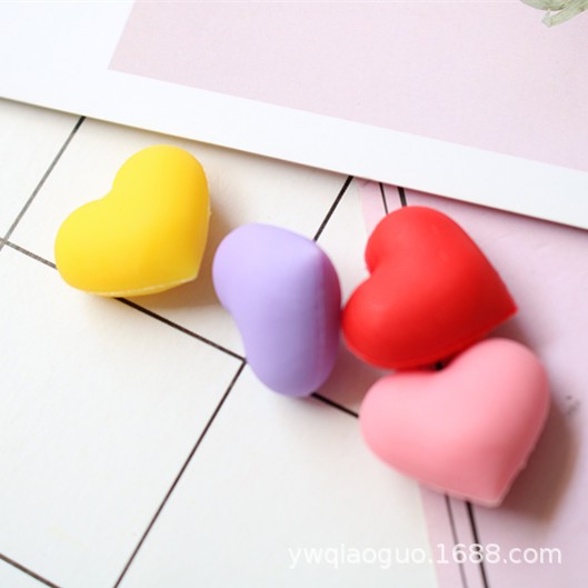 Charm trái tim 3d phụ kiện trang trí charm slime