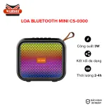 Loa bluetooth mini thông minh đèn led 7 màu ảo dịu âm thanh sống động công suất 3W kết nối đa dạng USB thẻ nhớ FM thời gian hoạt động 2-4h có dây đeo thể thao nghe nhạc đi full chức năng