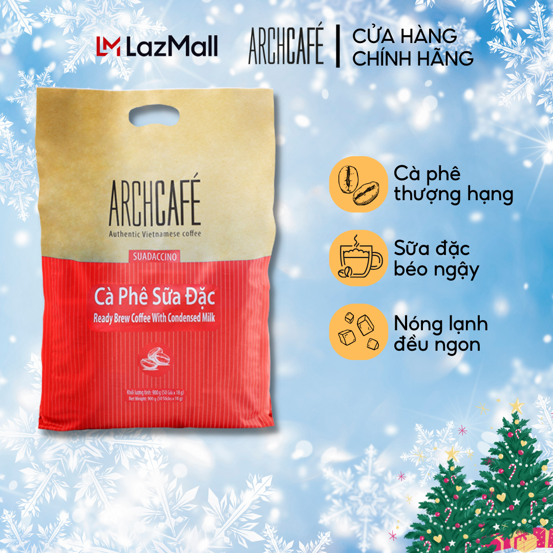  Túi Cà Phê Sữa Đặc - Cafe hoà tan Archcafé  túi 50 gói x 18g  