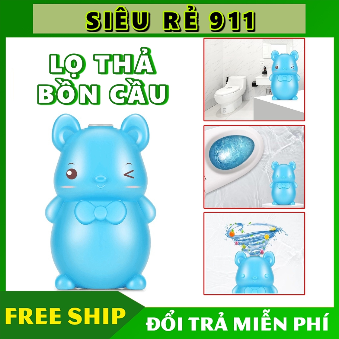 Lọ thả bồn cầu khử tẩy bồn cầu diệt khuẩn khử mùi nhanh