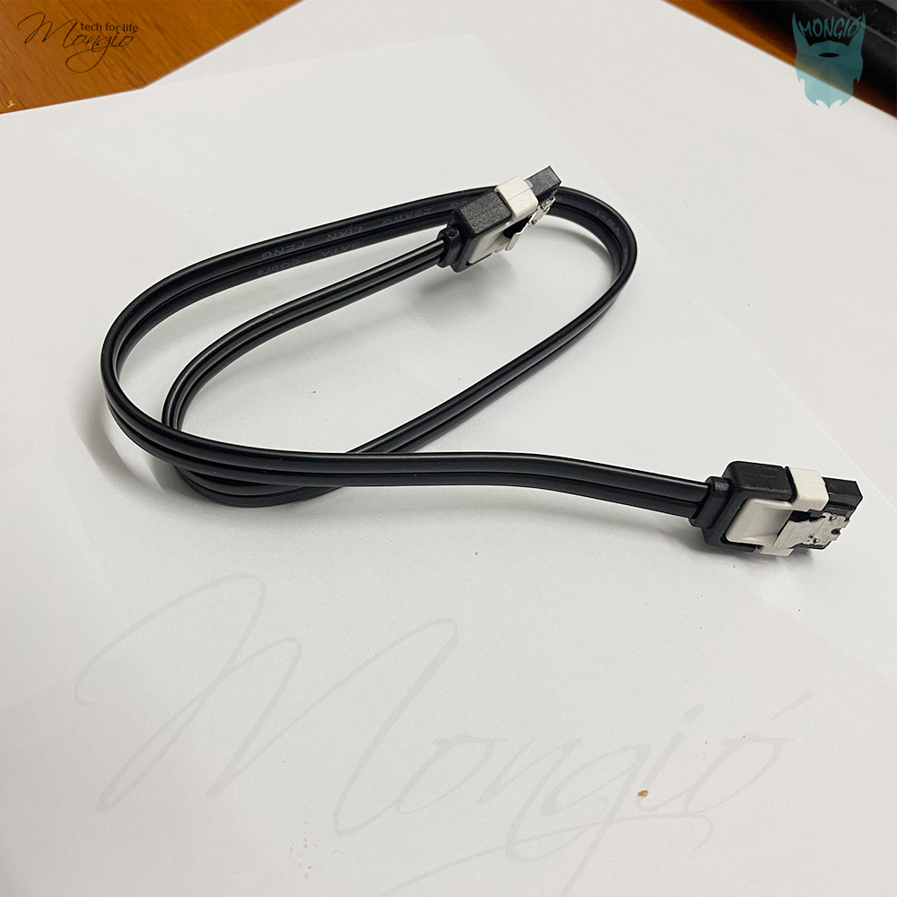 Cáp kết nối dữ liệu SATA 2 đầu thẳng cho ổ cứng PC (Đen)