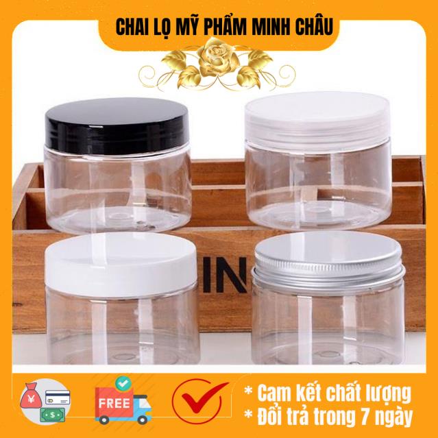 Hủ nhựa Pet 150g đựng kem, chiết mỹ phẩm