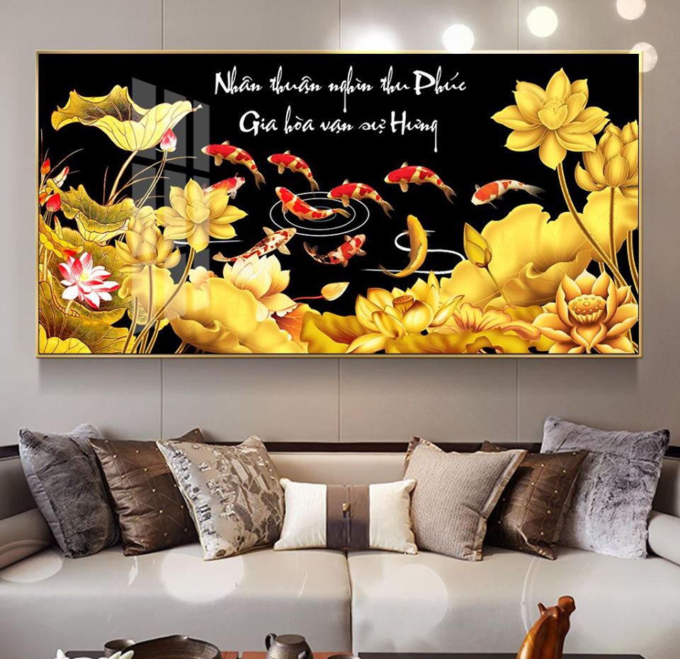 Tranh tráng gương - tranh treo tường phòng khách 50x80cm,nhiều mẫu lựa chọn