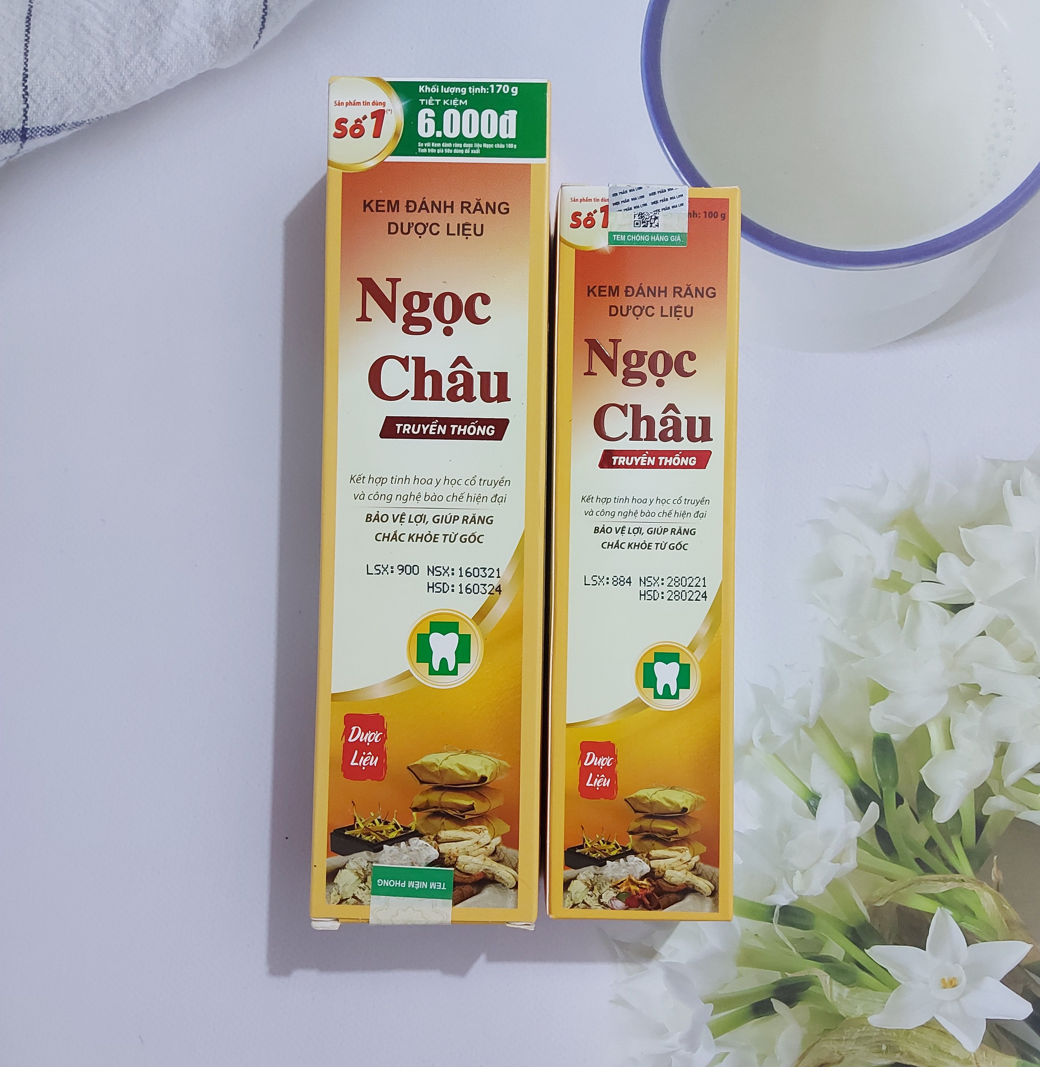 Kem đánh răng dược liệu Ngọc Châu - Vàng Truyền Thống