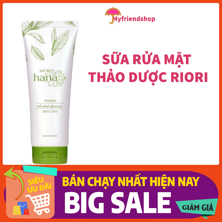 Sữa rửa mặt thảo dược riori herbal cleanser 120g
