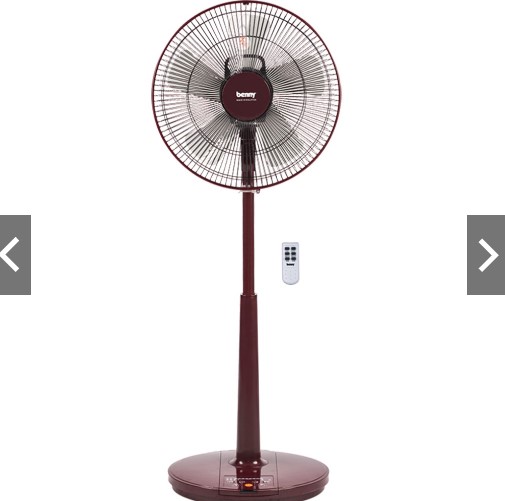 Quạt lửng benny bf-35dc có remote- màu đỏ - hàng chính hãng - bf35dc / red / 22w / cánh 35cm / motor dc