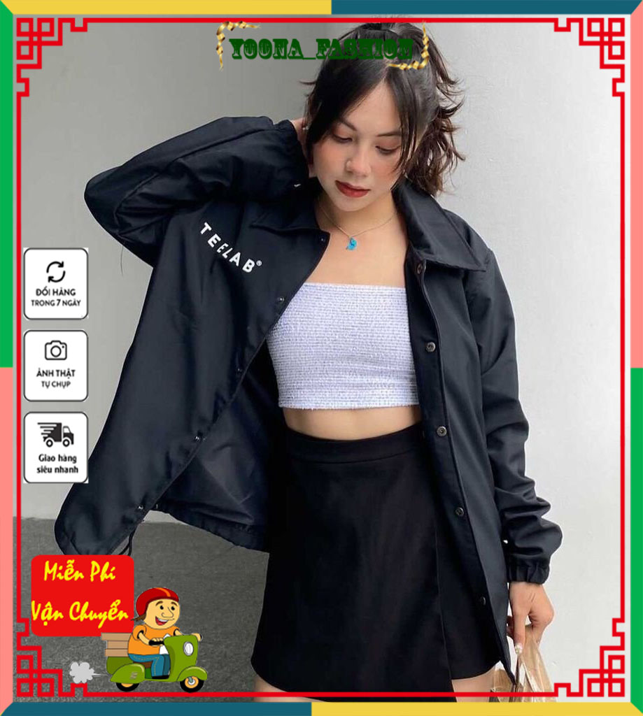 Áo khoác bomber nam nữ, áo khoác dù 2 lớp có túi trong kiểu dáng trẻ trung.at