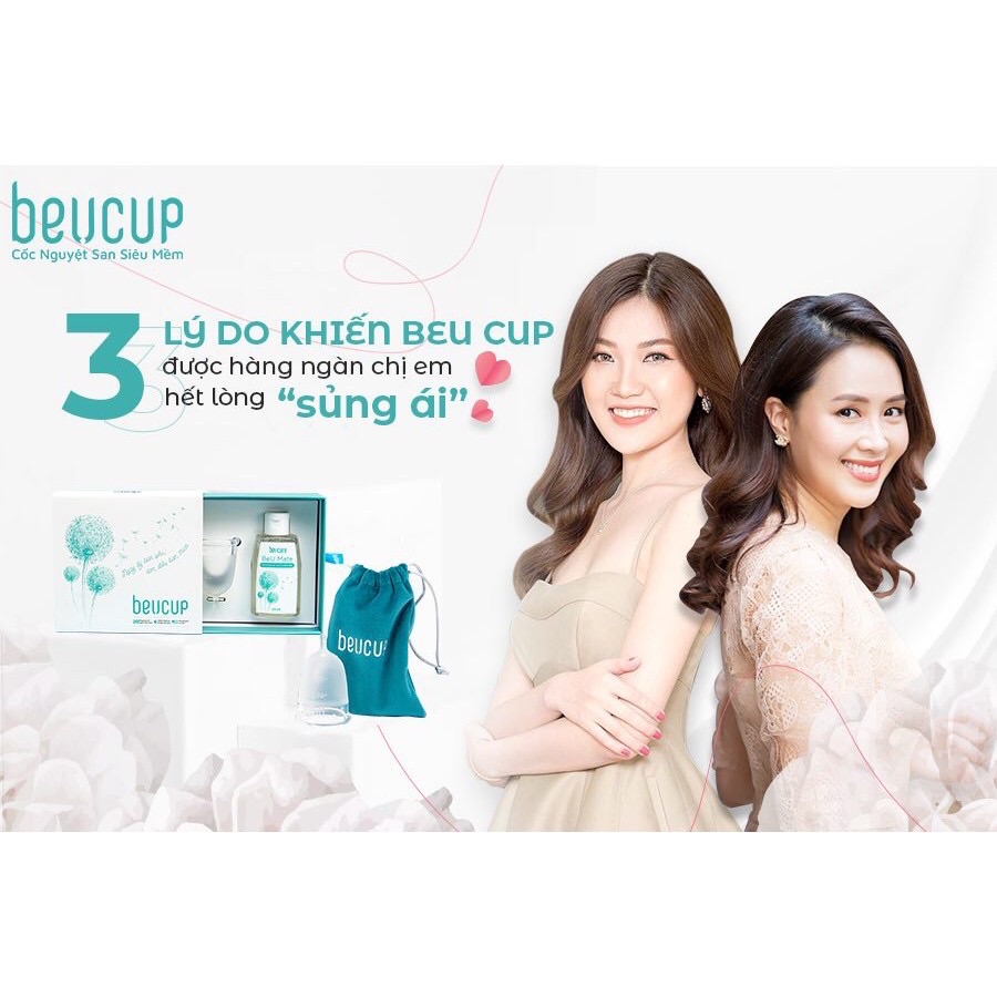 Cốc nguyệt san beucup từ 100% silocon y tế Đức kèm khuyến mại