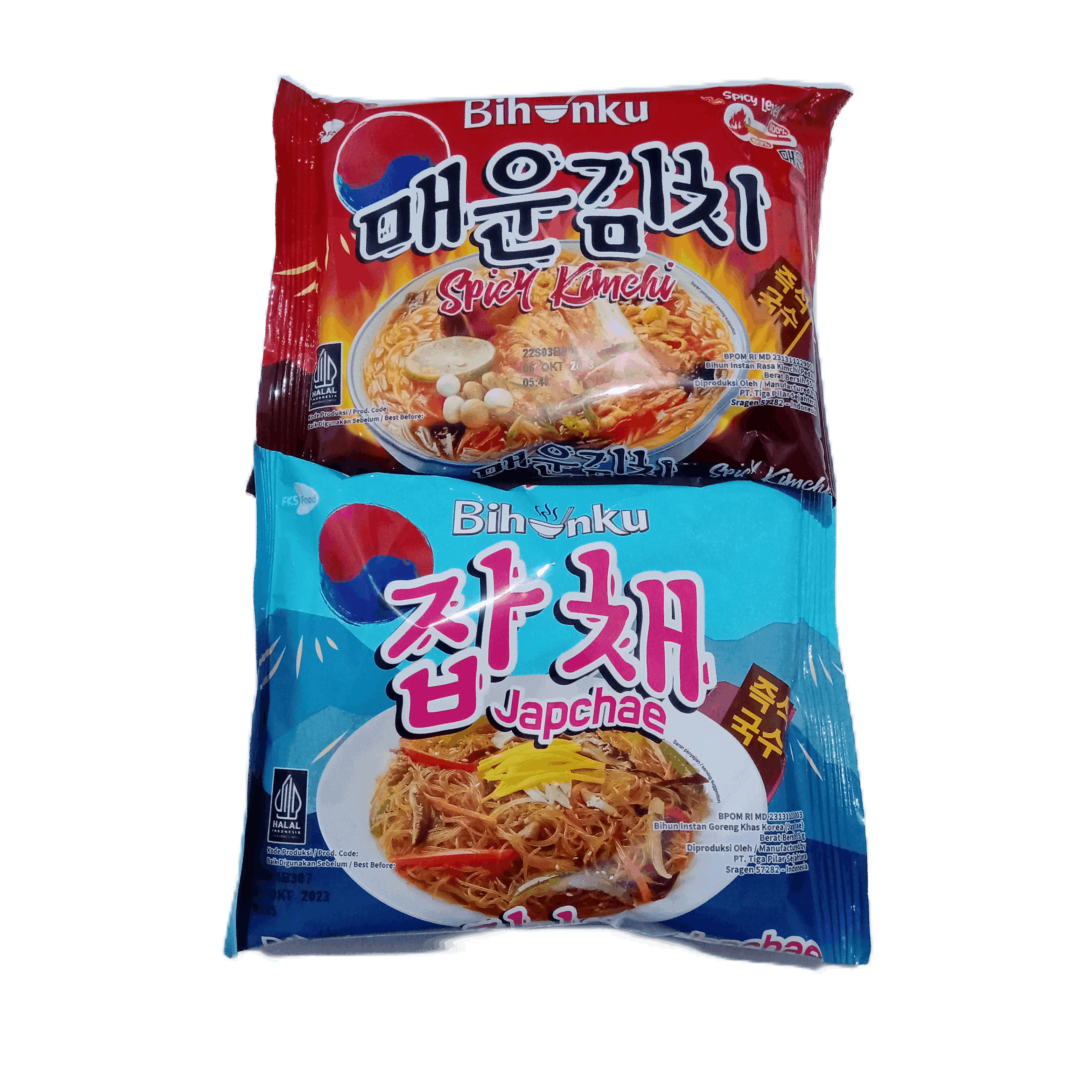 Bún gạo ăn liền kim chi cay hàn quốc japchae bihunku