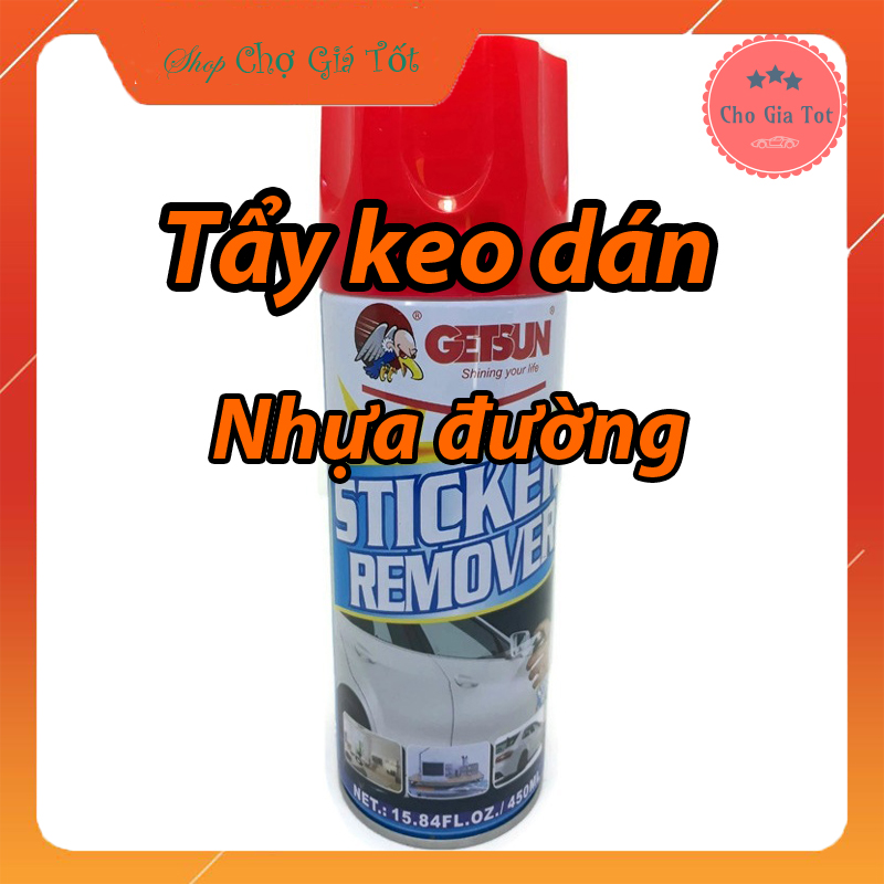 Chai xịt tẩy keo sơn băng dính nhựa đường Getsun G-2058 450ml