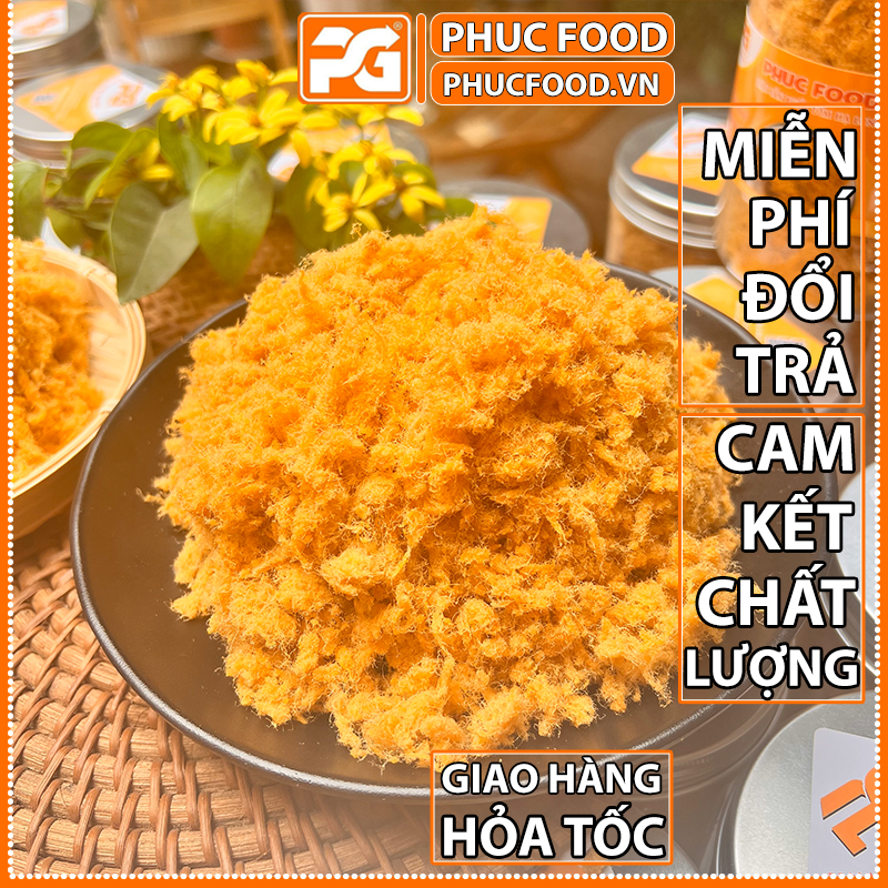 Ruốc tôm quảng ninh hạ long bà chanh cho bé ăn dặm hộp 250 gam, 500 gam, 1kg giao hàng nhanh