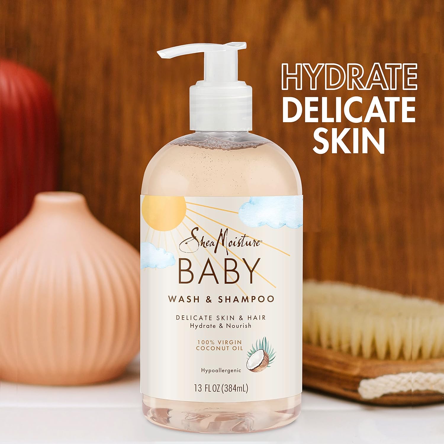 DẦU TẮM GỘI CHO BÉ SheaMoisture Baby Wash and Shampoo