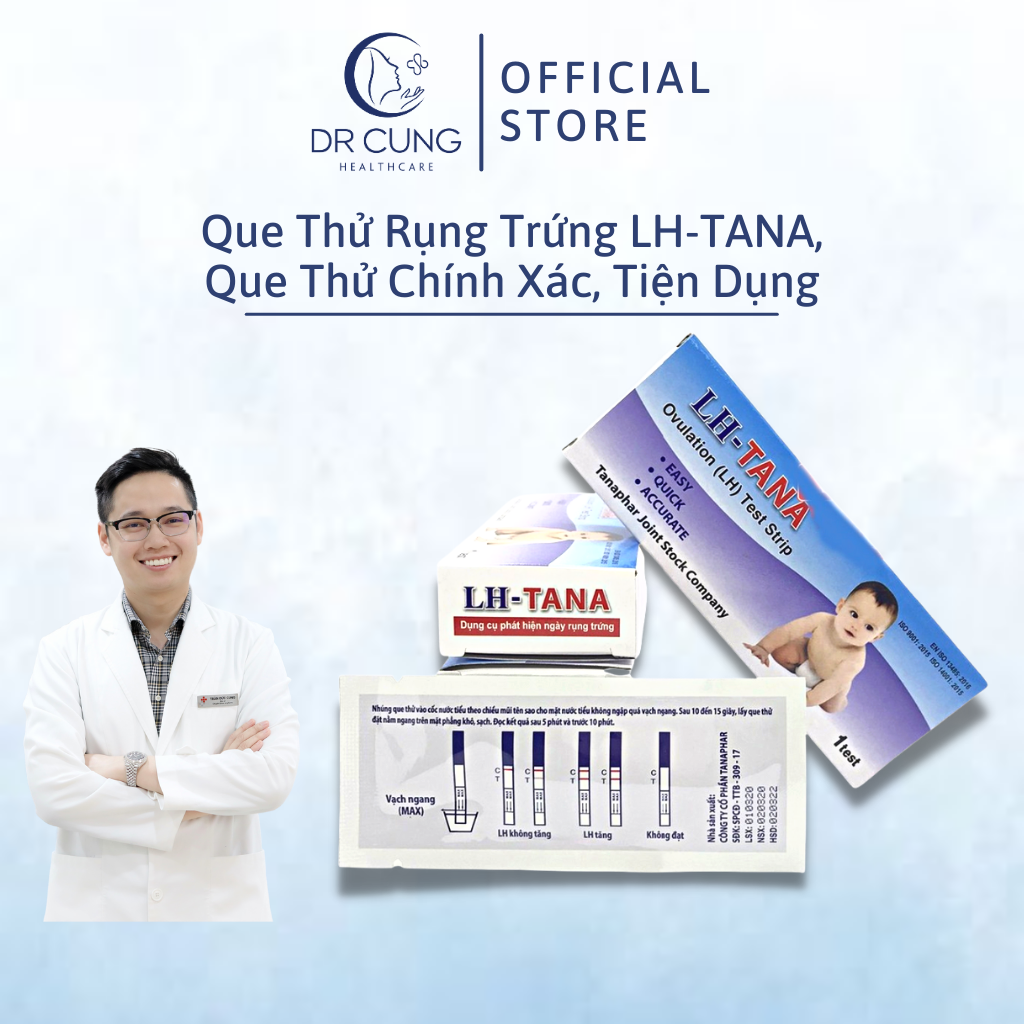Que thử rụng trứng lh tana - que canh rụng trứng, test nhanh, chính xác