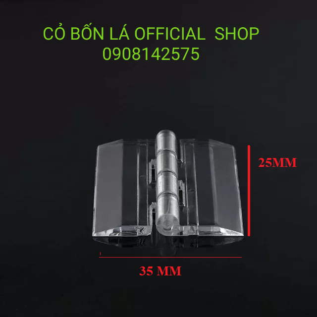 Bản lề mica trong suốt, Bản lề mini dùng làm hộp mica, thùng mica