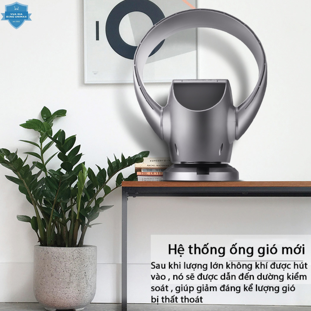Quạt không cánh CY1018A - Treo tường để bàn gấp gọn - Nâng cấp màn hình lớn với cảm ứng điện rung