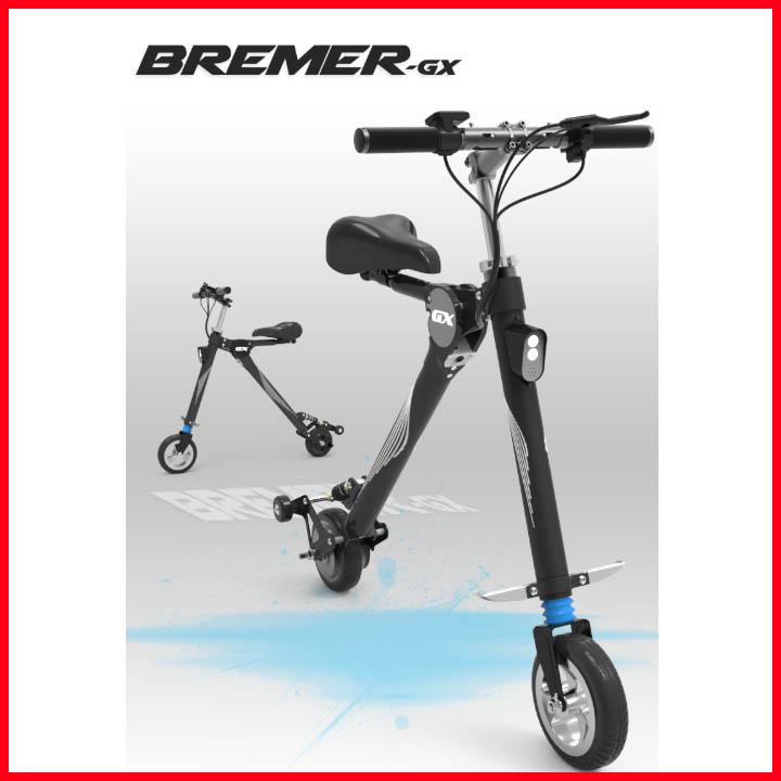 Giảm giá Xe điện mini gấp gọn bremer tải 150kg18kmh  xe scooter điện xếp  gọn gx04 chạy pin lithium  xe đạp điện thể thao  BeeCost