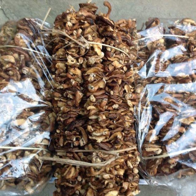 Nấm Hương Rừng Nấm hương xiên dây- thực phẩm khô, thảo mộc khô