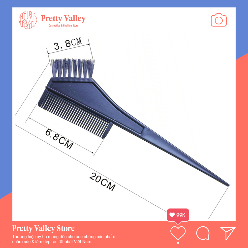 Lược nhuộm tóc 2 đầu chuyên dụng Salon, phù hợp nhuộm tại nhà - Pretty Valley Store