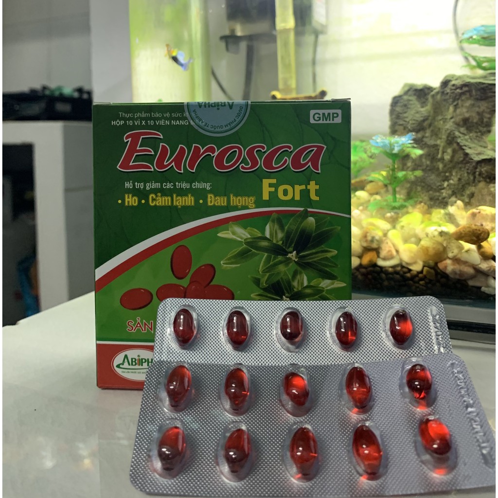 Eurosca fort abipha 100 viên giảm ho thông mũi giảm triệu chứng đau họng cảm lạnh, sản phẩm chất lượng, đảm bảo an toàn sức khỏe người sử dụng, cam kết hàng giống hình