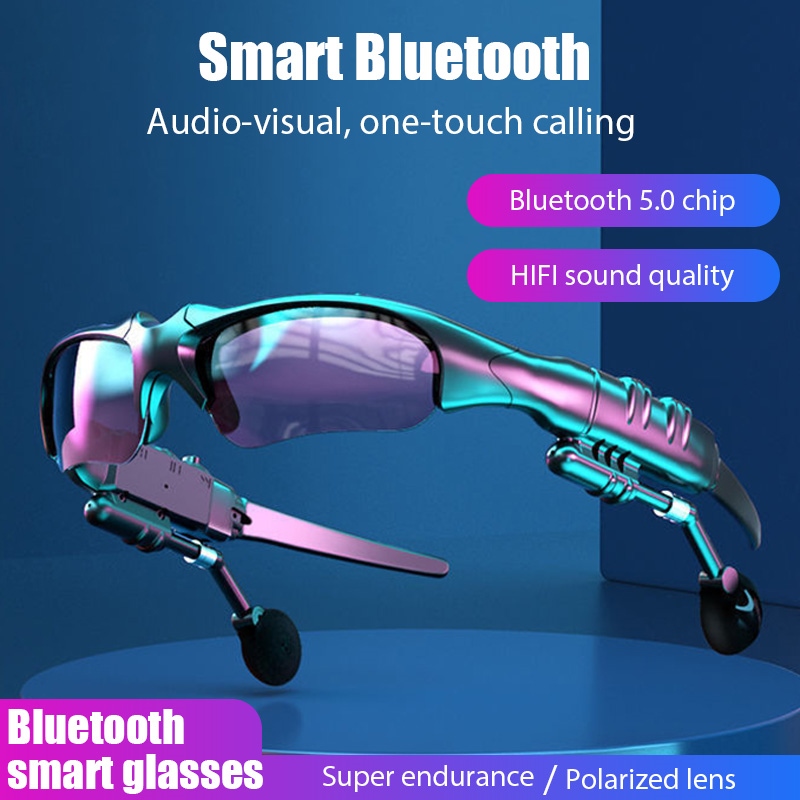 【YD】 Bluetooth 5.0 Headset Telephone Driving Sunglasses/mp3 Riding Glasses With colorful lens