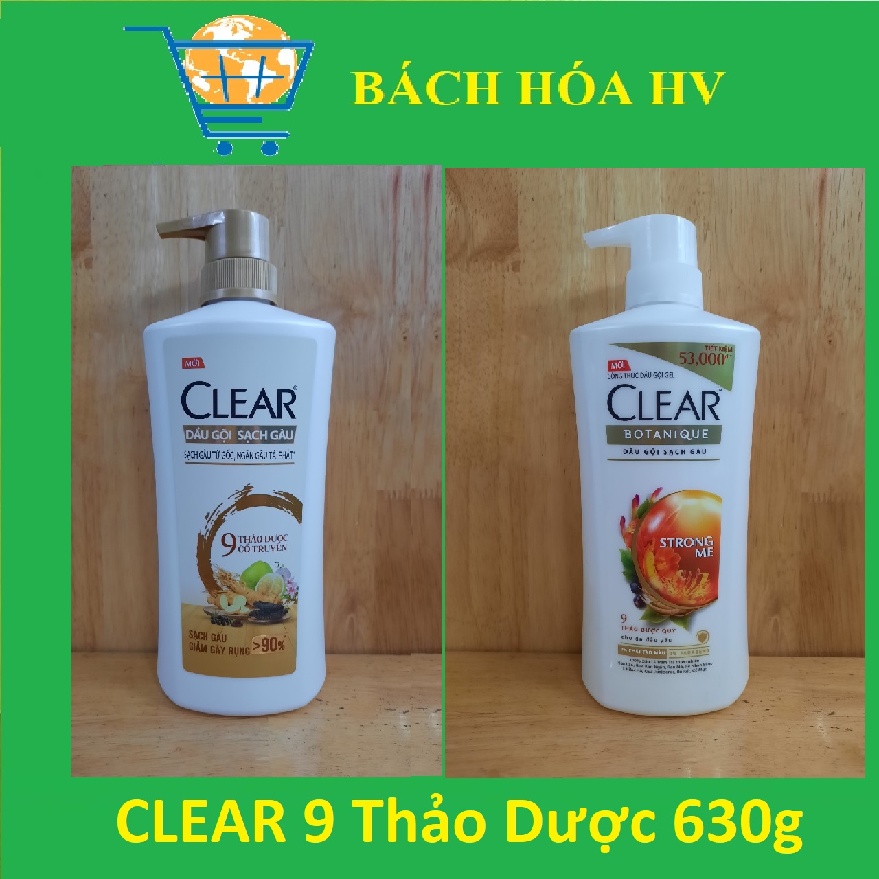 [HCM]Dầu gội Clear Thảo Dược 630g - BACH HÓA HV