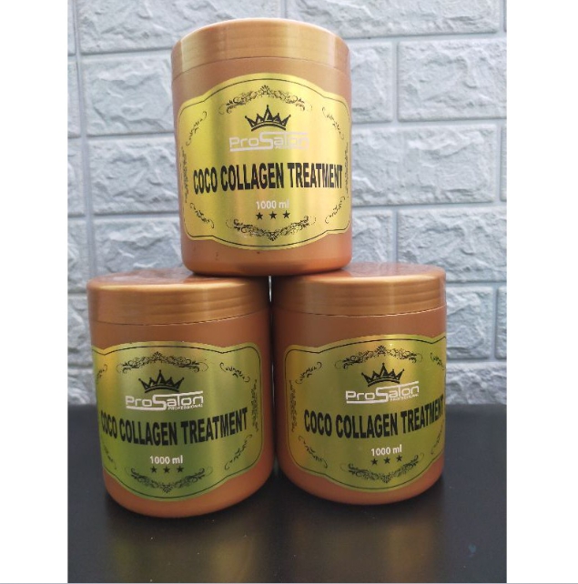 Hấp Dầu Phục Hồi Tóc Coco Collagen Treatment ProSalon - Phục hồi mọi loại tóc hư tổn - Vàng đồng