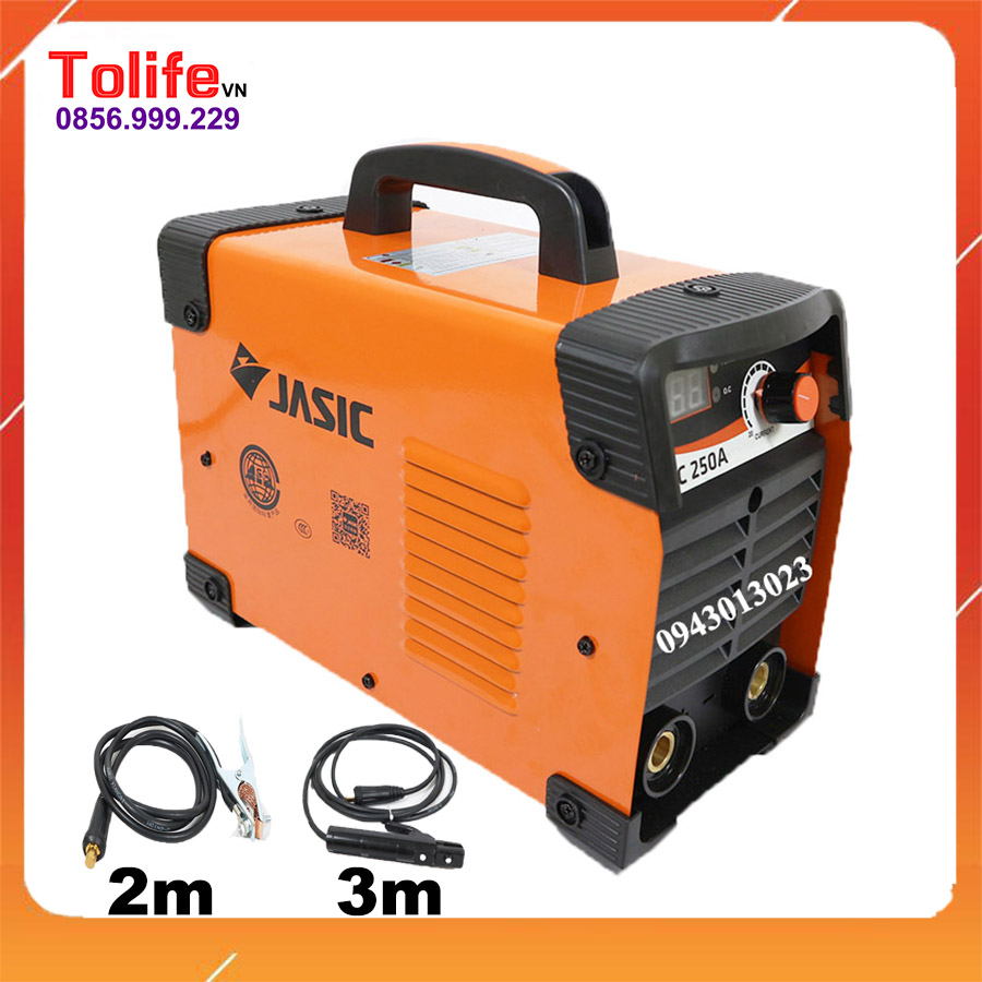 máy hàn điện tử MINI JASIC 250 kèm cáp hàn 3m cáp mát 2m