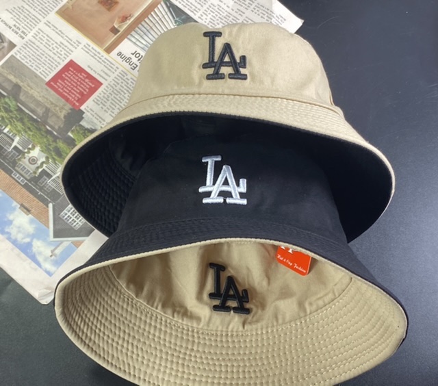 [Ảnh thật] Mũ bucket - nón bo 2 lớp 2 mặt thêu LLAA thể thao cá tính unisex thời trang