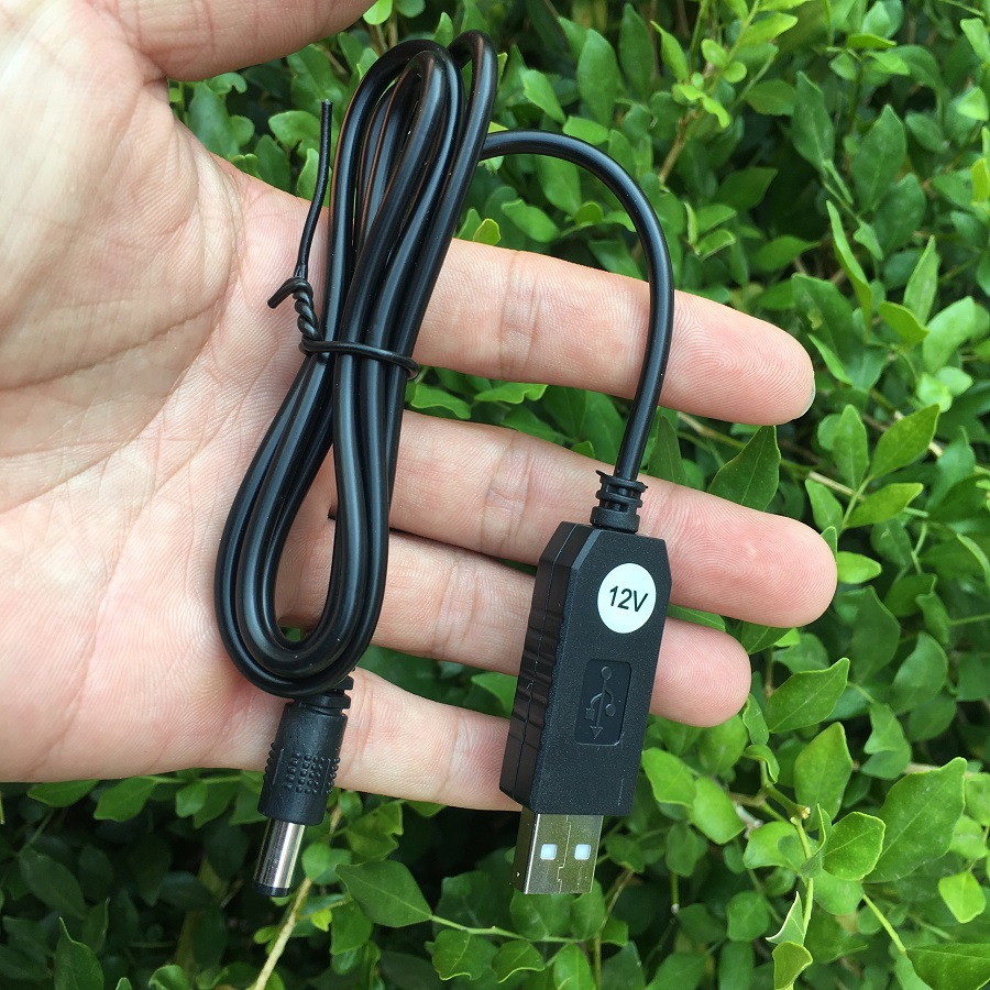 Cáp chuyển đổi điện usb 5v sang 12v