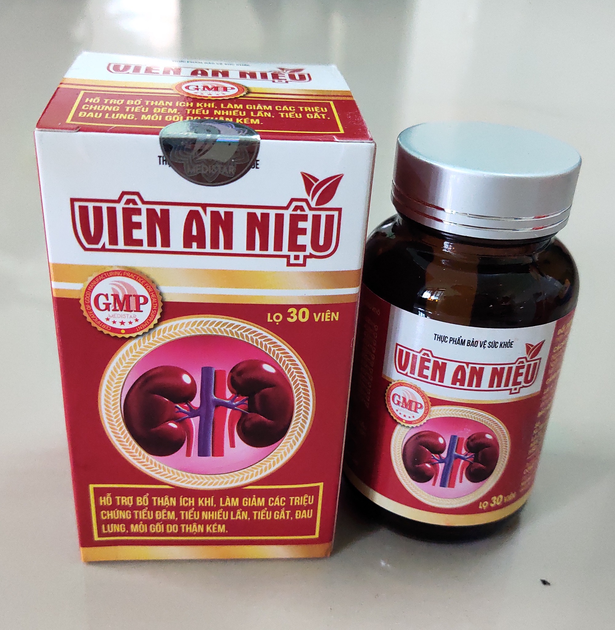 Viên an niệu - Giúp giảm: tiểu đêm, tiểu nhiều lần, tiểu không kiểm soát (không tự chủ), tiểu rắt, tiểu són - Giúp cải thiện chức năng bàng quang, giảm hội chứng bàng quang kích thích (bàng quang tăng hoạt – OAB)