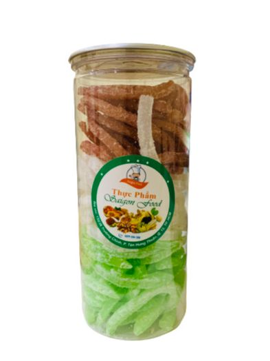 Mứt dừa sữa mix 3 vị 500gr
