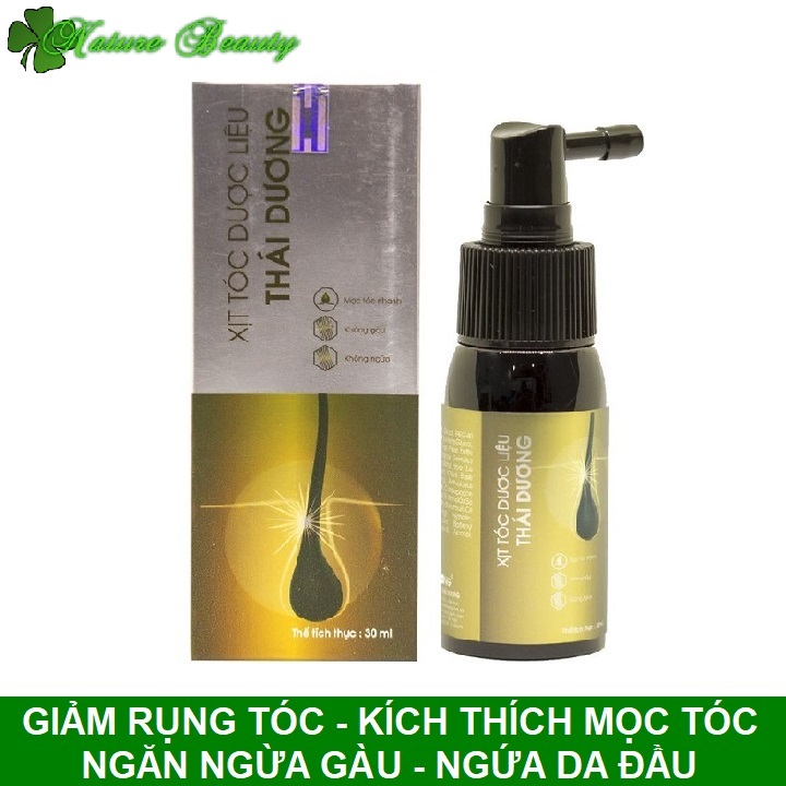Xịt tóc dược liệu Thái Dương, giảm rụng tóc, kích thích mọc tóc, ngăn ngừa gàu, ngứa da đầu