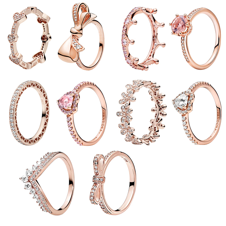 Nhẫn Pandora bạc s925 Rose Gold Ring