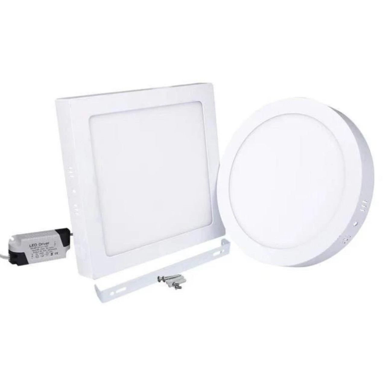 Đèn led ốp trần vuông, tròn 24w 18w 12w