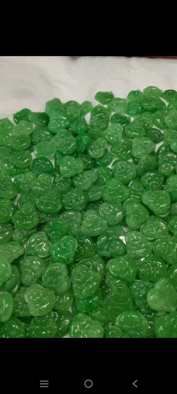 Mặt dây chuyền di lặc đá cẩm thạch jadeit xanh nguyên khối tự nhiên 100%