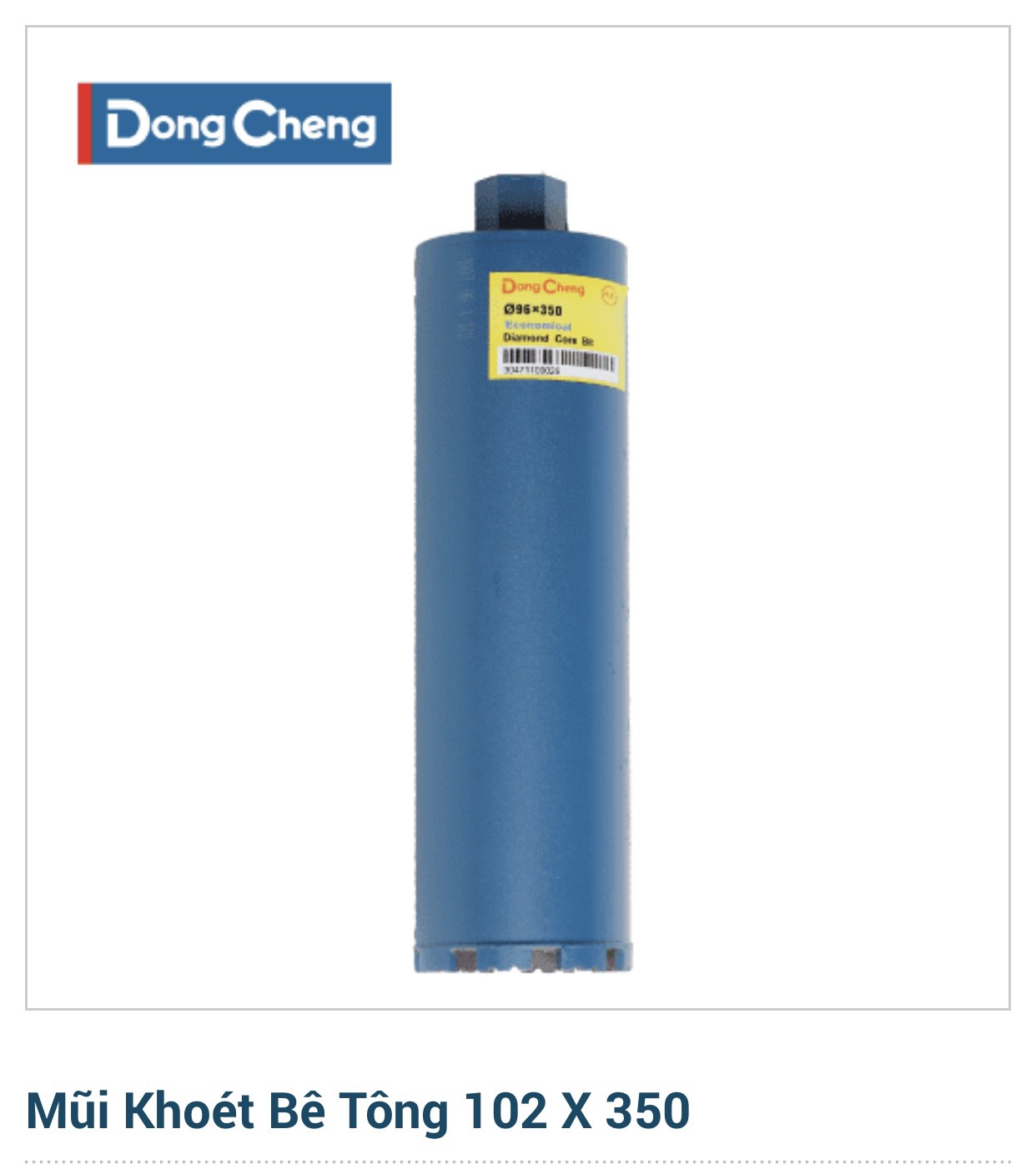 Mũi khoan rút lõi bê tông 102*350 Dongcheng