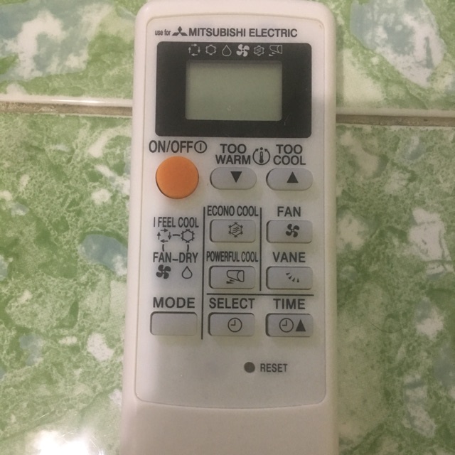 Remote điều khiển máy lạnh điều hoà mitsubishi mặt đen