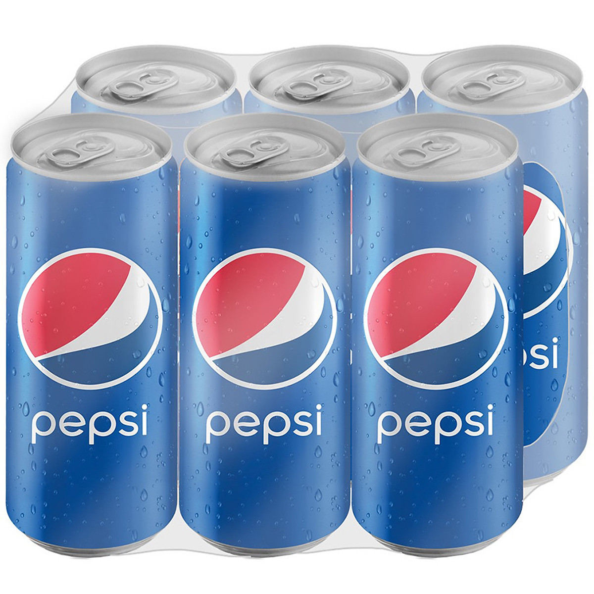 Lốc 6 lon nước ngọt Pepsi Cola 330ml