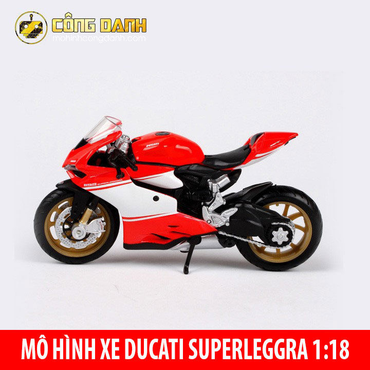 Mô hình xe moto Ducati 1199 Superleggera tỉ lệ 1:18 hãng Maisto