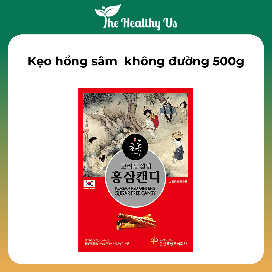 Kẹo hồng sâm không đường - Hàn Quốc - Phục hồi sức khỏe, giảm căng thẳng, cải thiện giấc ngủ