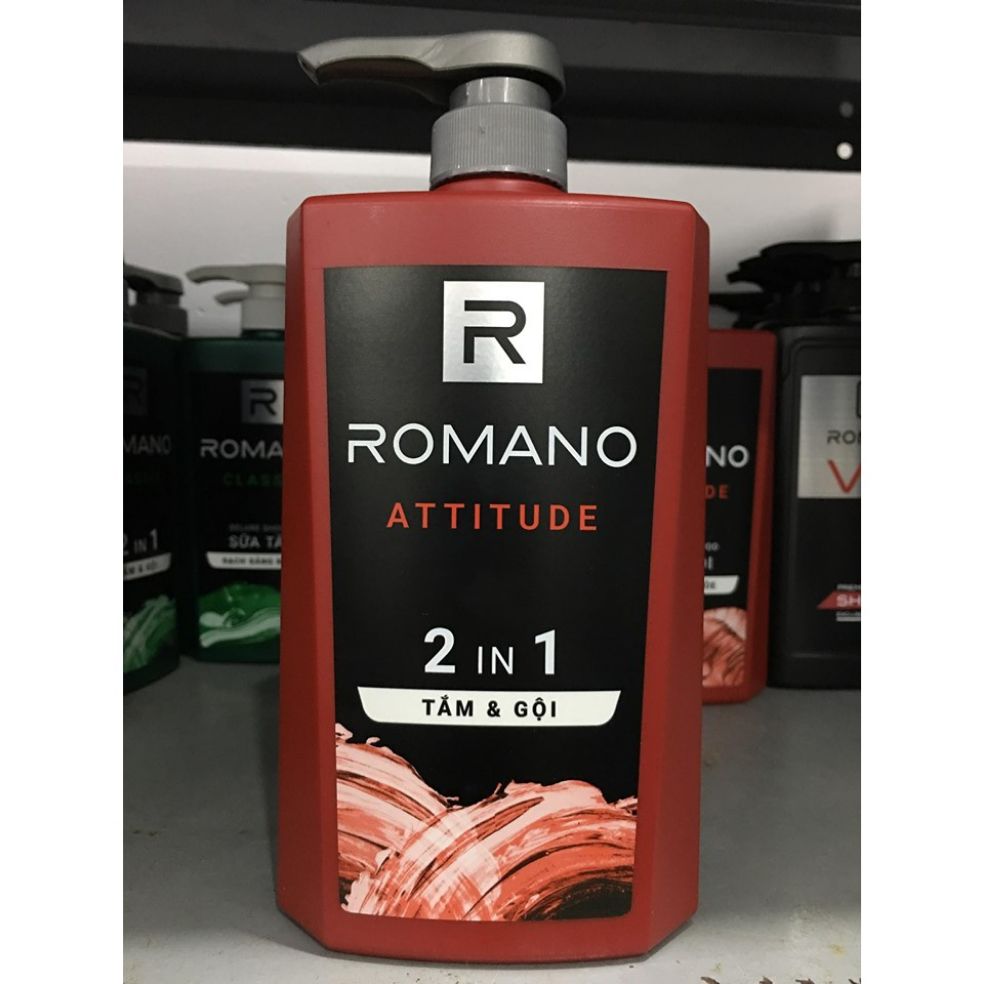 Tắm gội romano 2in1 attitude 650ml