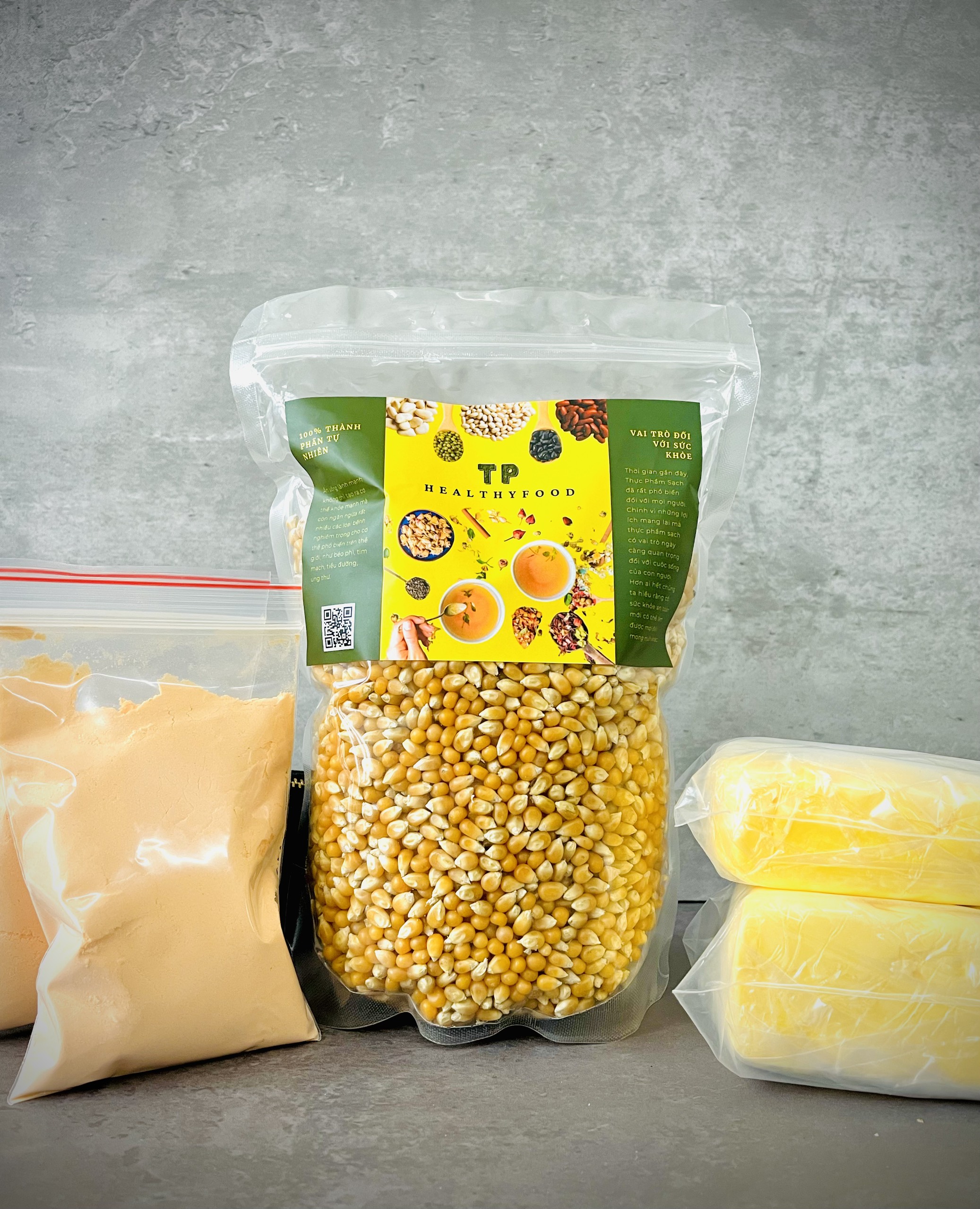 Bắp rang bơ- set nguyên liệu bắp nổ