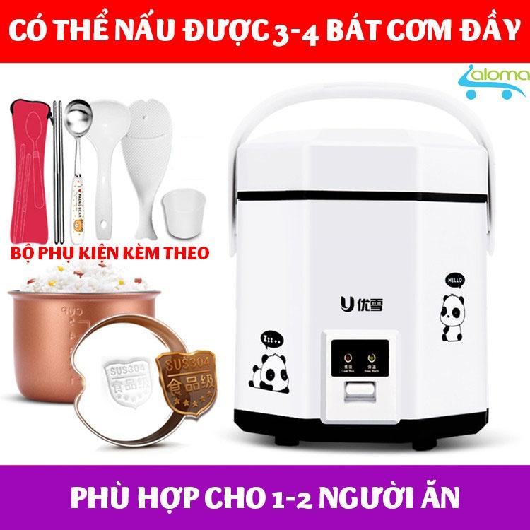 Nồi cơm điện mini nấu cơm hâm nóng nấu cháo hầm xương 1.2L UXUE B12