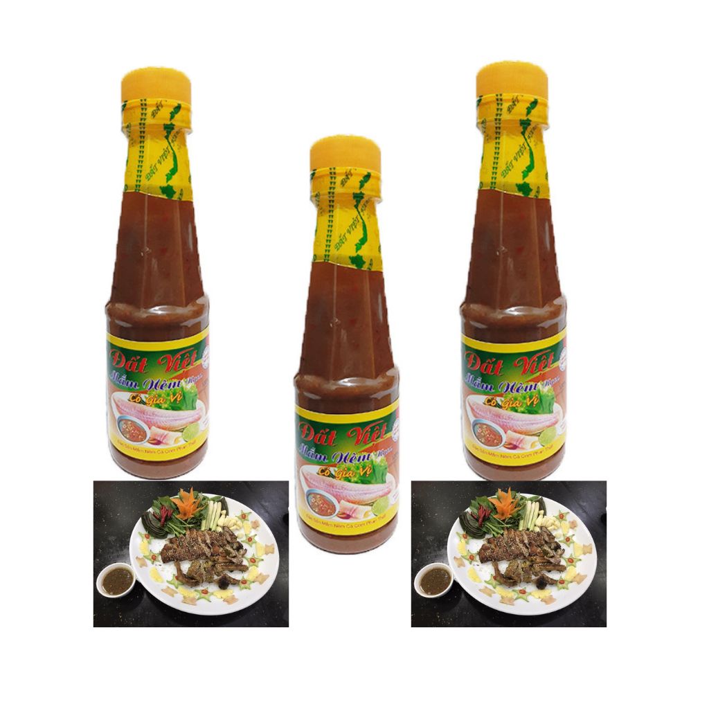 Mắm nêm pha sẵn Đất Việt 240ml dùng chấm thịt luộc, gỏi cuốn siêu ngon