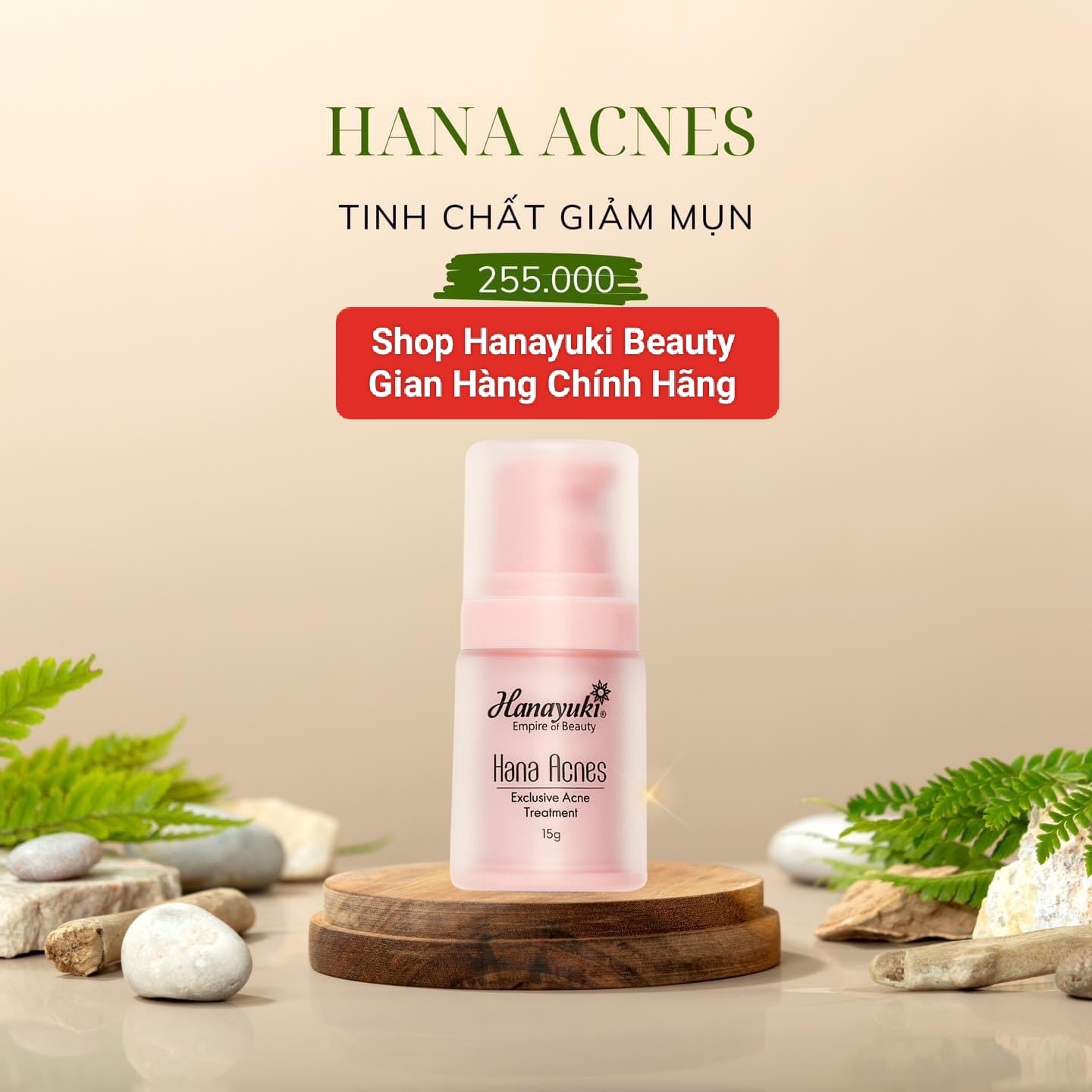 Serum mụn mini hanayuki 15g-hana acnes mini